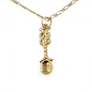 9ct gold 4.3g 18 inch Lovespoon Pendant with chain